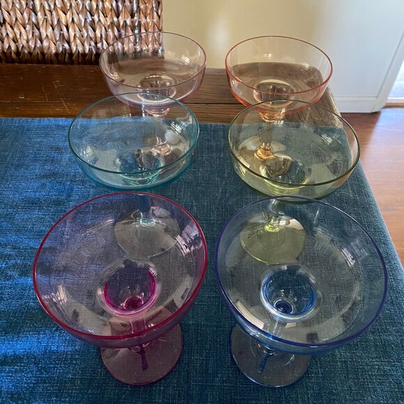Colorful Acrylic Margarita Glasses – Set of 6 perfect for Diwali - Picture 1 of 10
